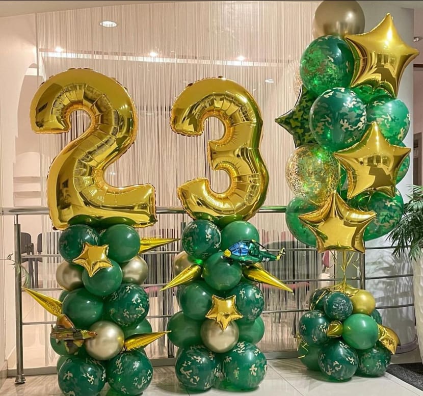 Набор на 23 февраля — Шары в мужской тематике